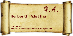 Herberth Adelina névjegykártya